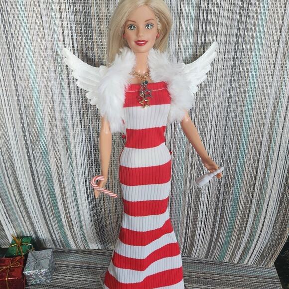 Custom vintage barbie styled as Peppermint Candy Angel - Picture 3 of 9